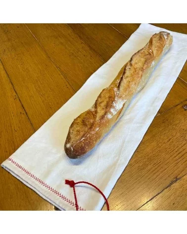 on achete francais - Sac À Baguette En Drap De Coton Surcyclé L'Épi Rouge