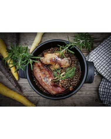 on achete francais - Saucisses Aux Lentilles Braisées À La Graisse De Canard 800G