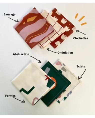 on achete francais - Mouchoirs En Tissu Ernest&Lulu