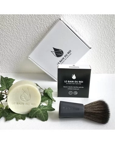 Coffret Blaireau Vegan Et Savon Bio