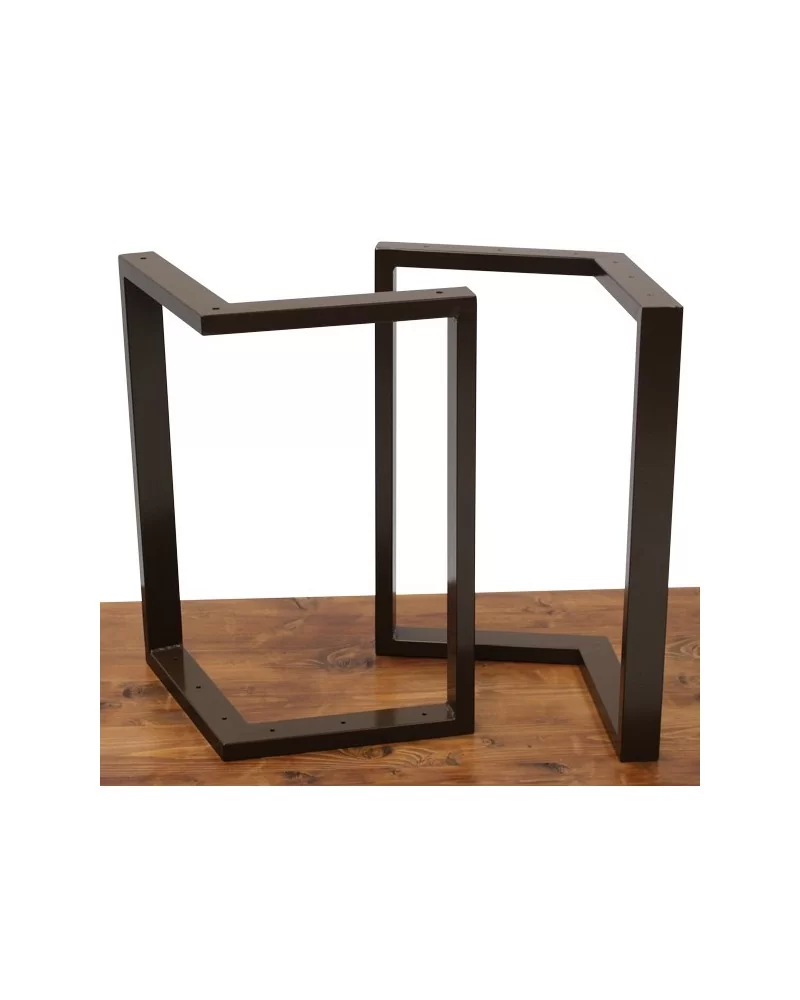 on achete francais - Un Pied De Table - Forme M - H71Cm - L90Cm - Métal Design