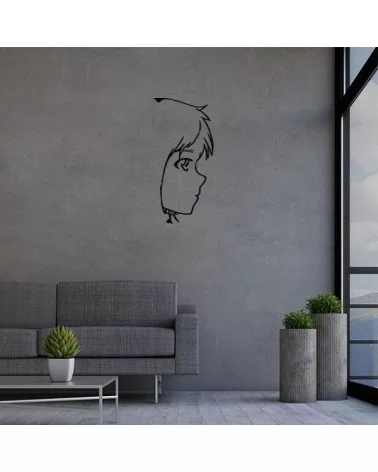 on achete francais - Visage Femme Profil Xl Métal