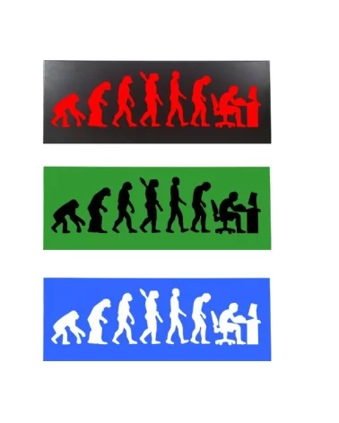 on achete francais - Cadre Evolution De L'Homme L Métal