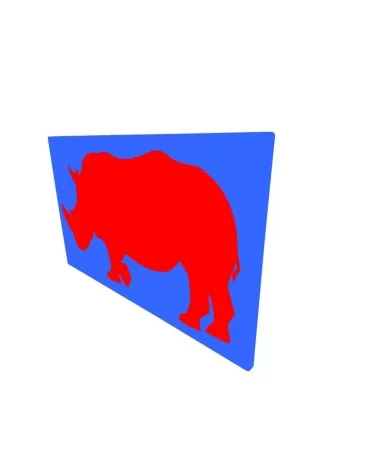 on achete francais - Cadre Rhinocéros L Métal