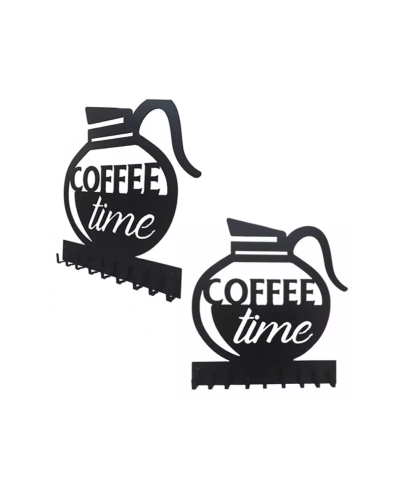 on achete francais - Porte Manteau Coffee Time Kitchen L Métal on achete francais - Porte Manteau Coffee Time Kitchen L Métal