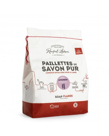 on achete francais - Paillettes de savon pur pour le linge Lavandin 750g