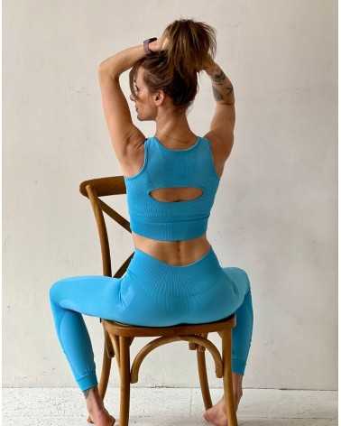 on achete francais - Brassière Seamless Bleu