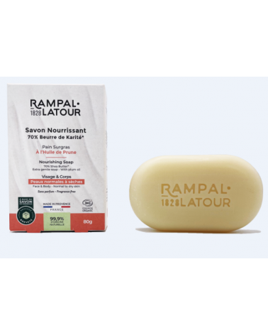 on achete francais - Savon nourrissant de Marseille certifié bio, 80g