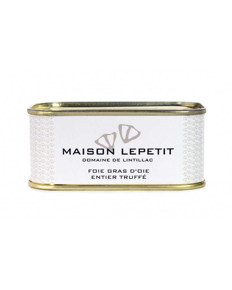 on achete francais - FOIE GRAS D’OIE ENTIER TRUFFÉ 130 gr maison lepetit