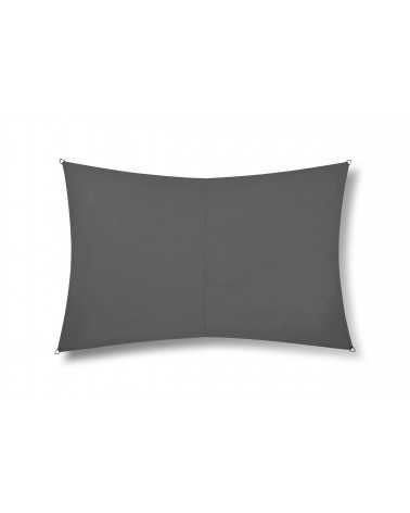 on achete francais - Voile d'Ombrage Rivage rectangulaire 3 x 2 m Ardoise - Fabriqué en France