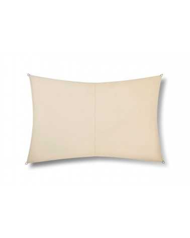on achete francais - Voile d'Ombrage Rivage rectangulaire 3 x 2 m Grège - Fabriqué en France