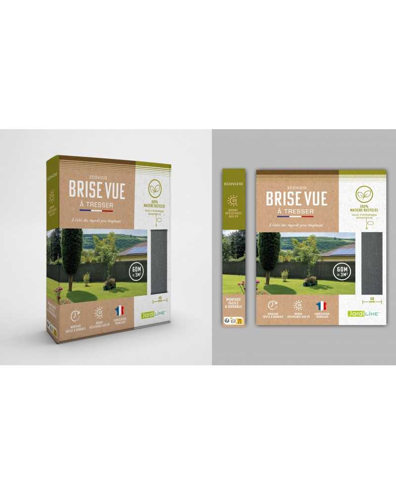 on achete francais - Bande d’occultation ECOVIZIO 48 mm – Rouleau 60 m – 100 % recyclé – Fabriqué en France