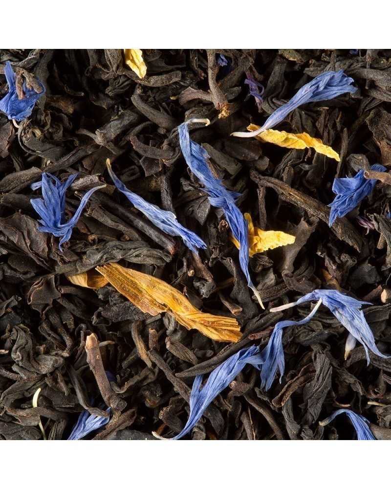 on achete francais - the noir jardin bleu en vrac bocal 500 gr dammann freres