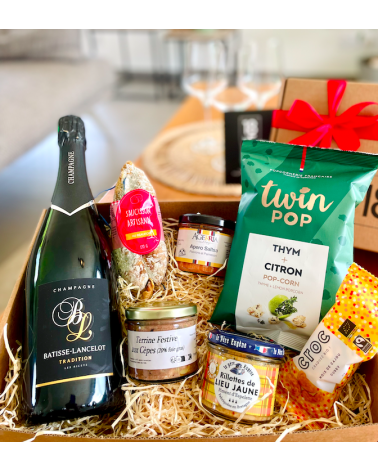 on achete francais - Coffret d'exception avec Champagne