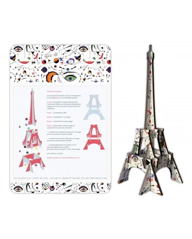on achete francais - Tour Eiffel Bois 3D À Monter : Colori Inspiration Mirò