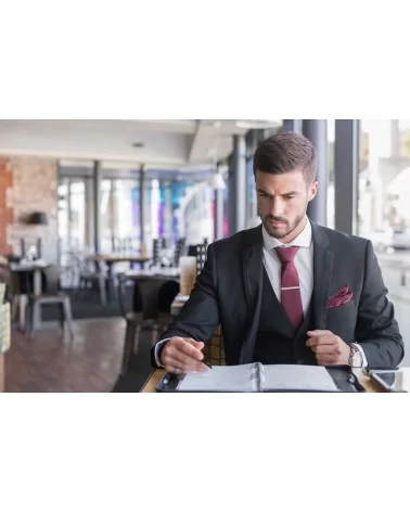 on achete francais - Pince À Cravate Argent Rhodié "L'Intemporelle"