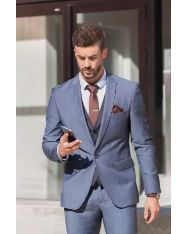 on achete francais - Cravate En Soie Marron "La Chocolatée"