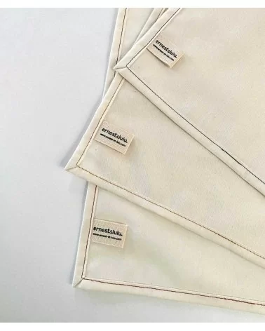 on achete francais - Mouchoirs En Tissu Unis Ernest&Lulu