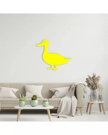 on achete francais - Décoration Canard L métal (50 cm X 59 cm)