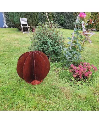on achete francais - Cactus Boule Métal (40cm X 40cm)