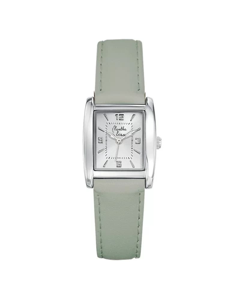 La Rectangle cuir vert d'eau