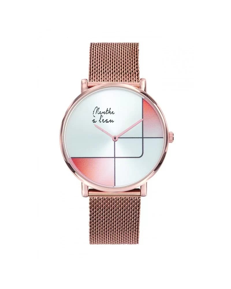 L'Indécise maille doré rose design Orange