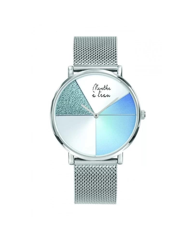 L'Indécise maille chromée design Bleu
