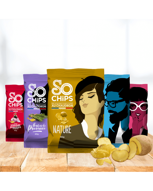 Assortiment  de 10 sachets de SO CHiPS 125G 