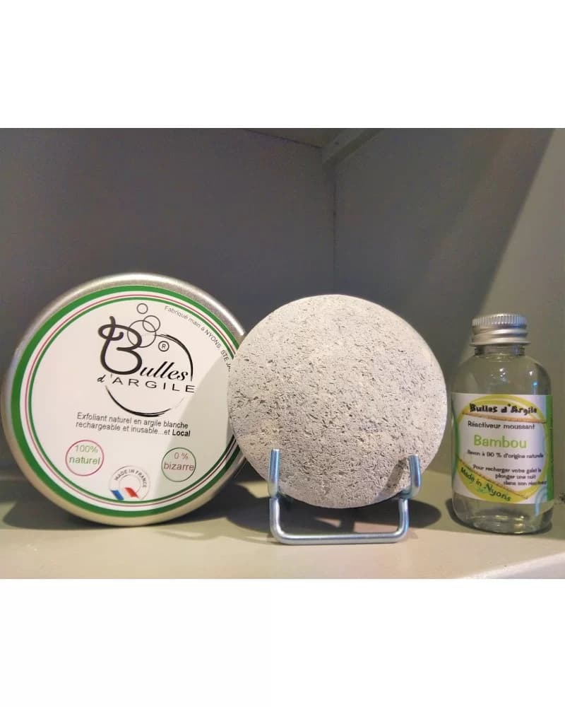 Set Bulle D'Argile Olive Support Métal