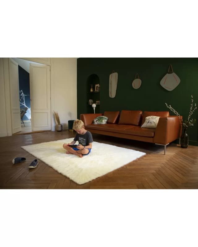 Tapis Rectangle Blanc