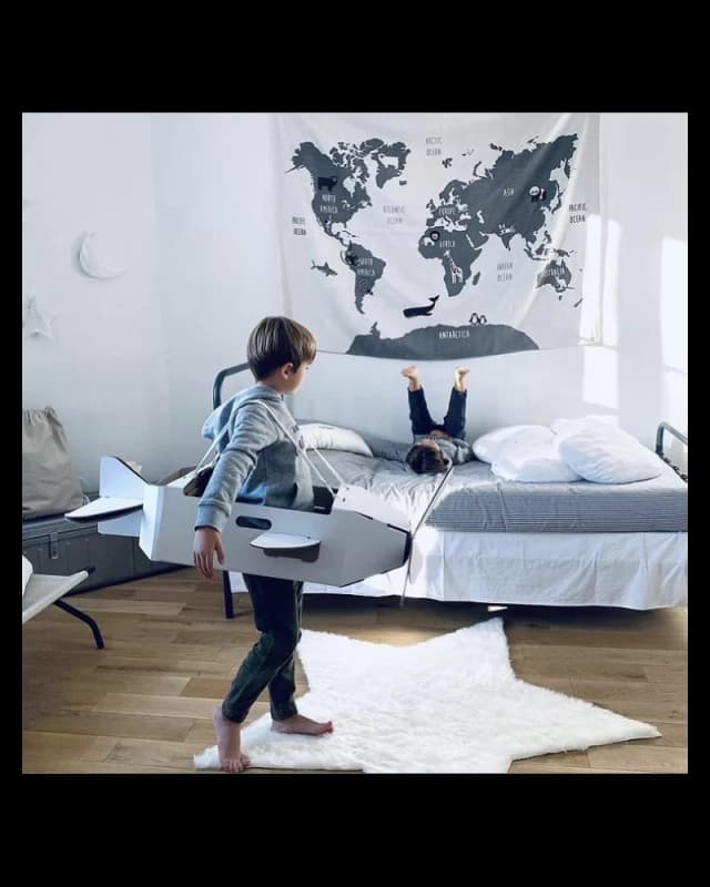 Tapis Blanc Étoile